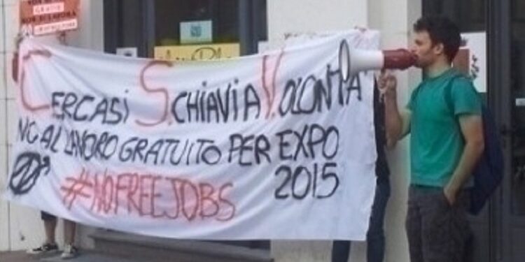 Expo 2015: il lavoro diventa gratuito