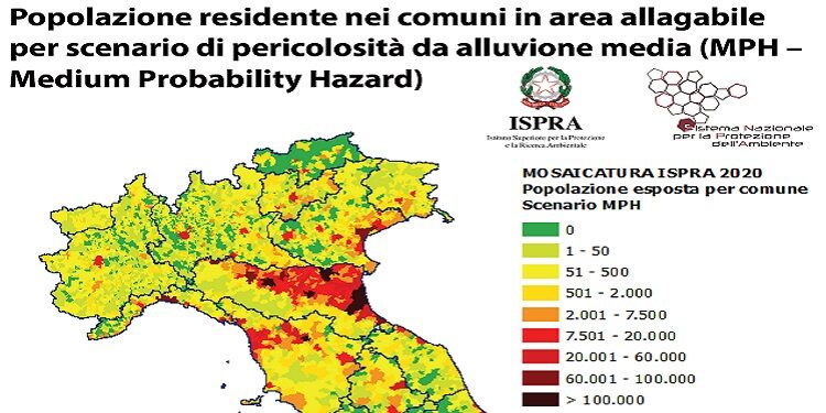 Emilia Romagna: pericolosità idraulica e consumo di suolo secondo ISPRA